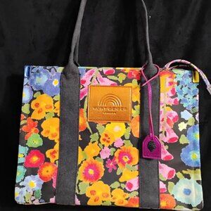 NWT Kurt Geiger Multicolor Floral Large Southbank Tote Bag with Metallic Accents